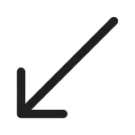 Arrow Down Left SVG Icon